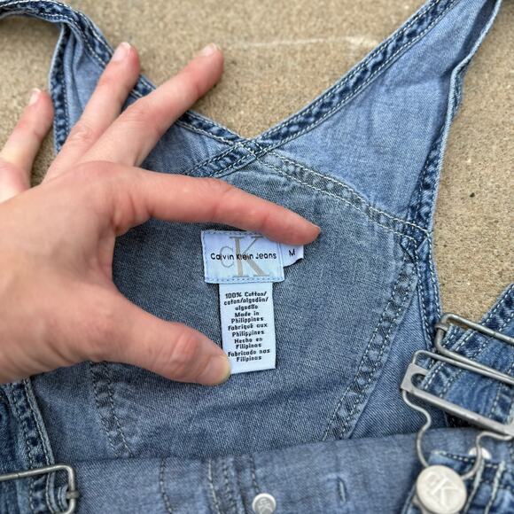 Calvin Klein Jeans Women's Denim Overalls - Size Medium - Picture 4 of 6